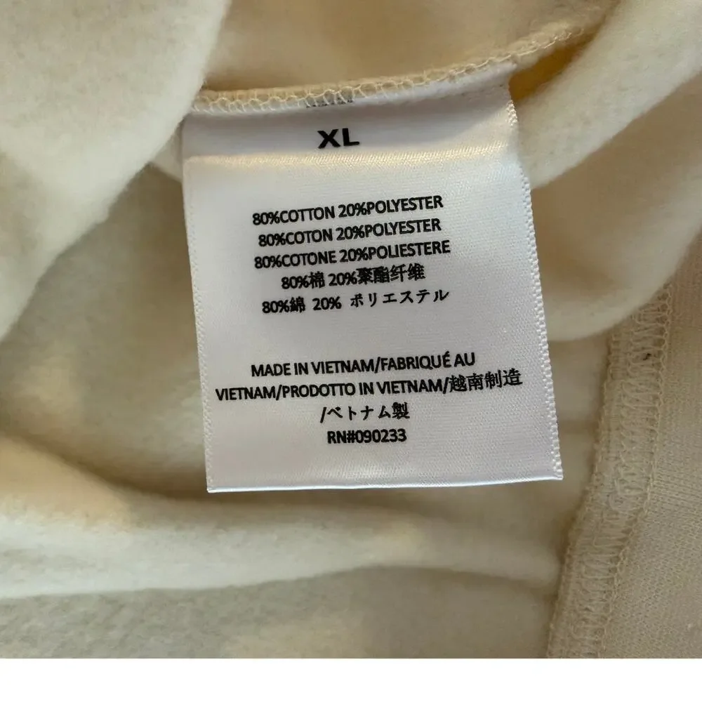 Fear of God Essentials Hoodie Mens Small Eggshell Off White NWT 192SU222050F